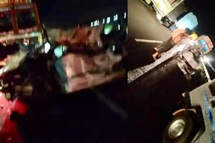 ಧಾರವಾಡ ಬೈಪಾಸ್ ರಸ್ತೆಯಲ್ಲಿ ಕಾರ್ – ಟ್ರಕ್ ಡಿಕ್ಕಿ; ೩ ಸಾವು