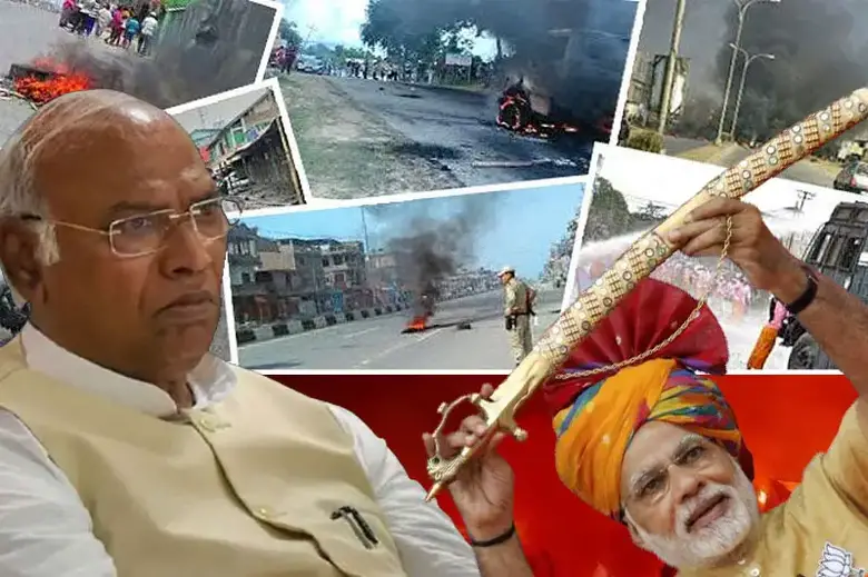 ಮಣಿಪುರ ಮುಖ್ಯಮಂತ್ರಿಯನ್ನು ಪ್ರಧಾನಿ ವಜಾಗೊಳಿಸಲಿ: ಖರ್ಗೆ