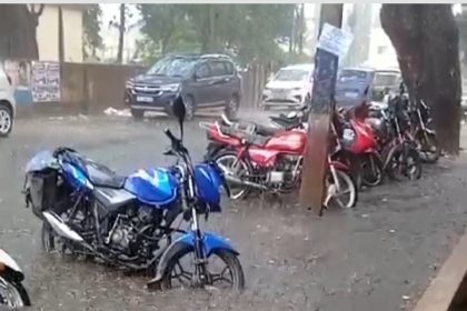 ಹಾವೇರಿಯಲ್ಲಿ ಭಾರಿ ಮಳೆ; ವಿಡಿಯೋ