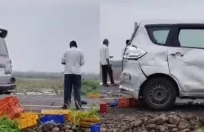 ಅಥಣಿ ಬಳಿ ಸರಣಿ ಅಪಘಾತ : ಮೂವರು ಬಲಿ