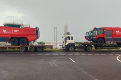 ವಿಜಯಪುರ ವಿಮಾನ ನಿಲ್ದಾಣಕ್ಕೆ ಬಂದ ಆಸ್ಟ್ರಿಯಾದ ಅಗ್ನಿಶಾಮಕ ವಾಹನಗಳು